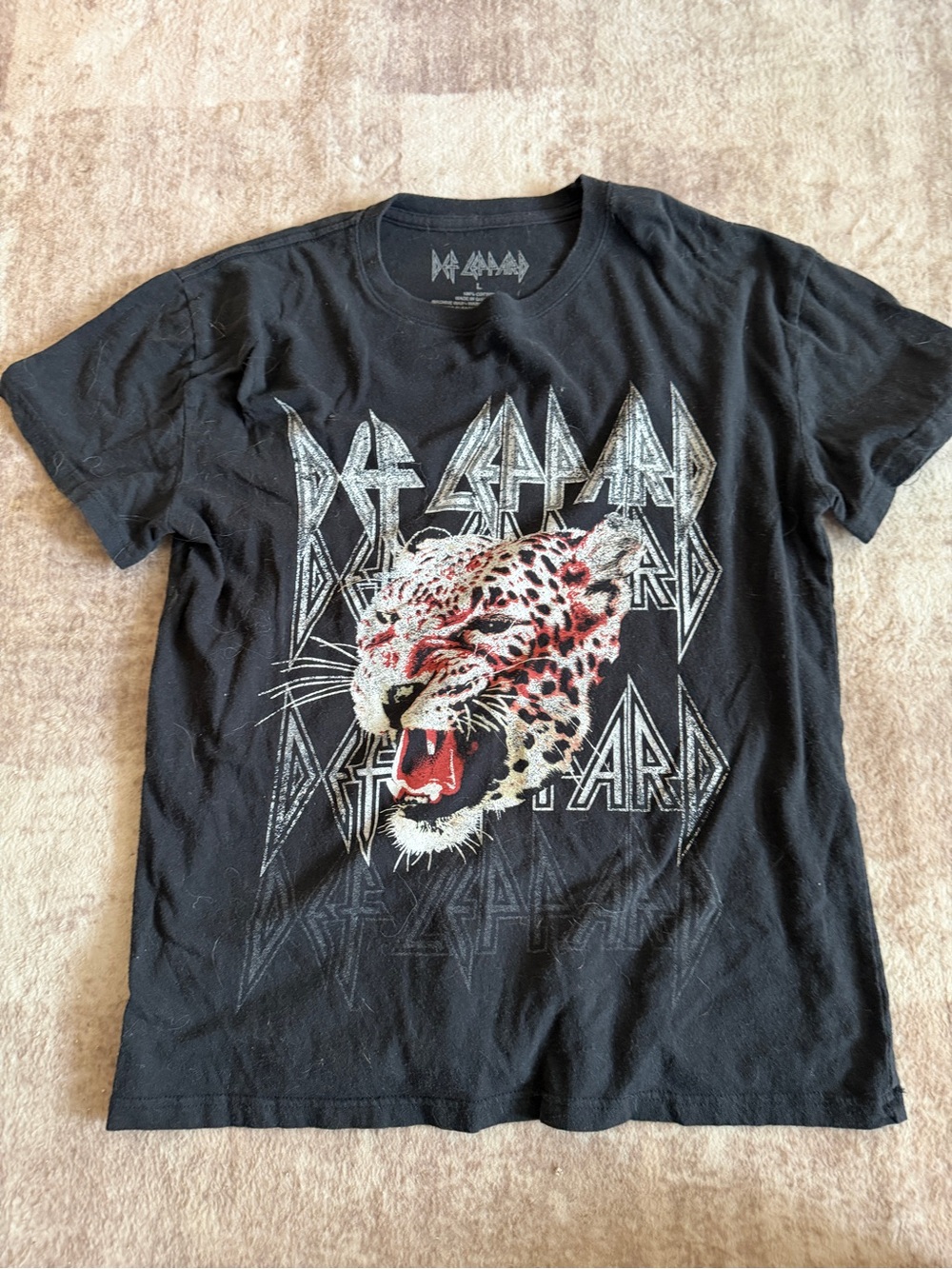 Kids’ Def Leppard Graphic T‑Shirt – Black (Size L)
